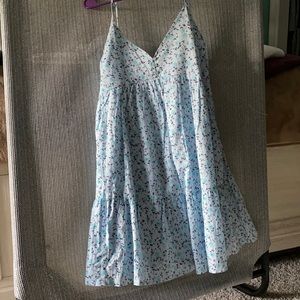 Light blue floral dress!